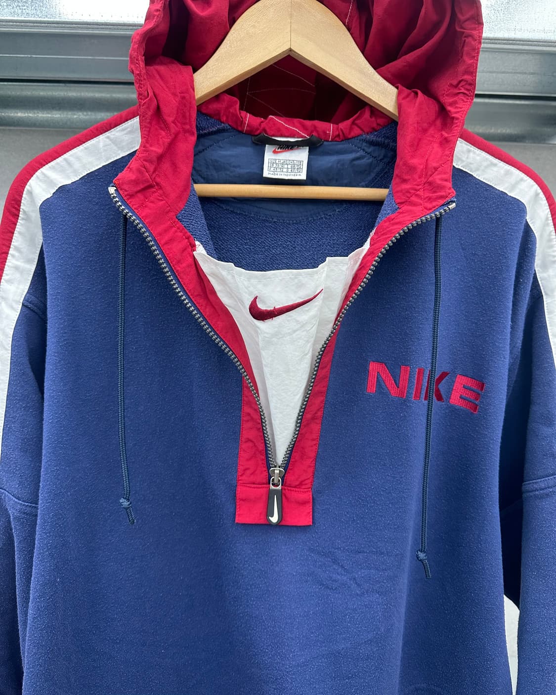 (M)90'S 나이키 반집업 후드-M1243 상품이미지3