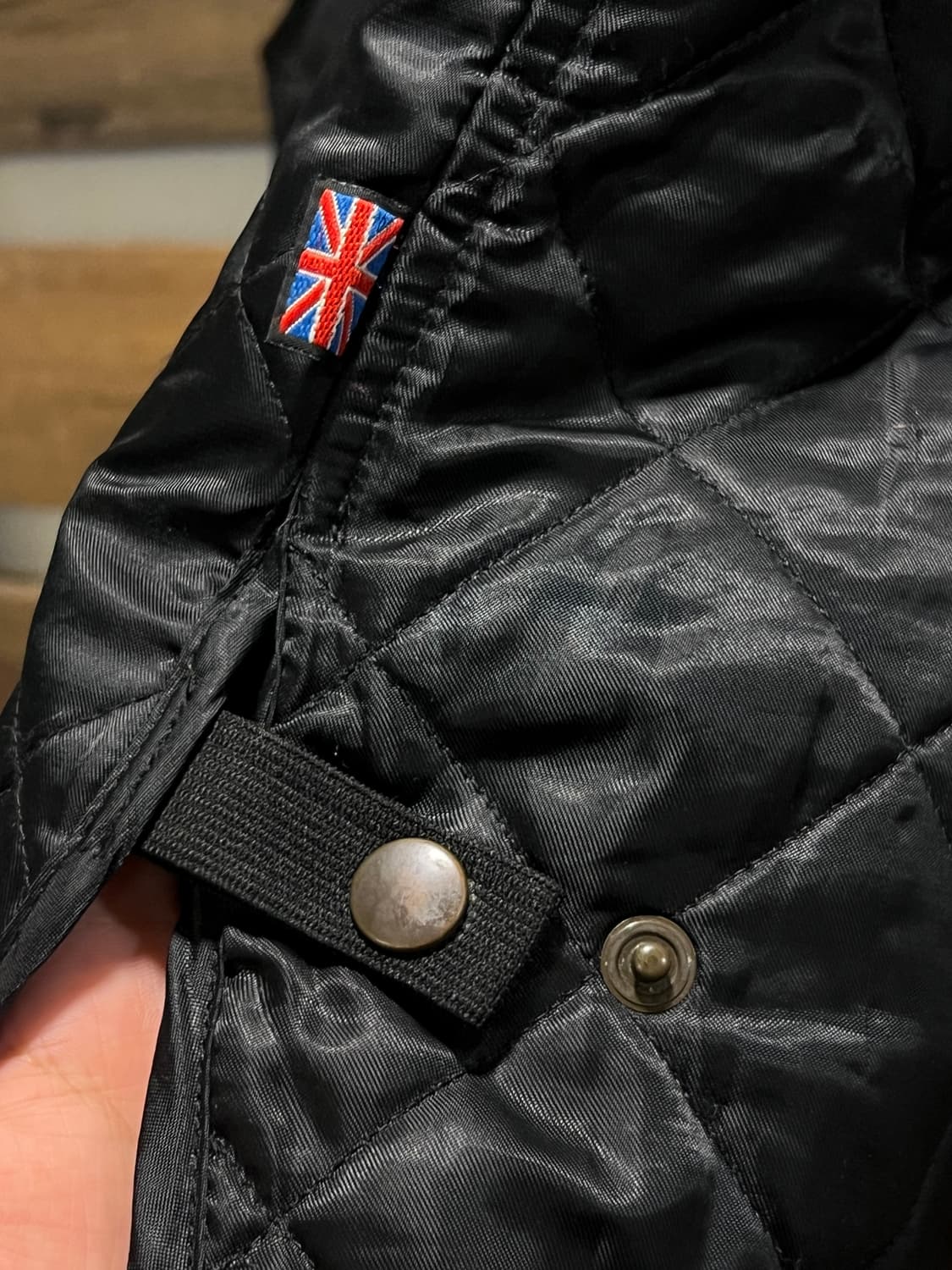 [S]90's Belstaff 벨스타프 블랙 퀼팅 모터사이클 베스트 상품이미지5