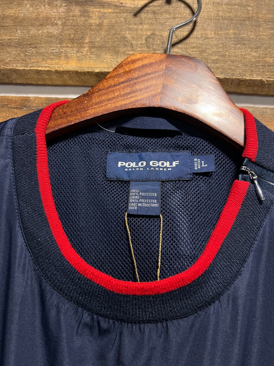 [L]폴로 랄프로렌 네이비 나일론 웜업 상품이미지2