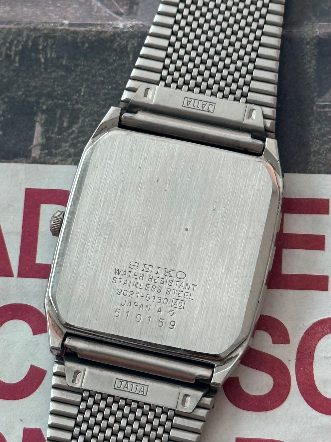 Seiko 세이코 Chronos 스퀘어 쿼츠 상품이미지4