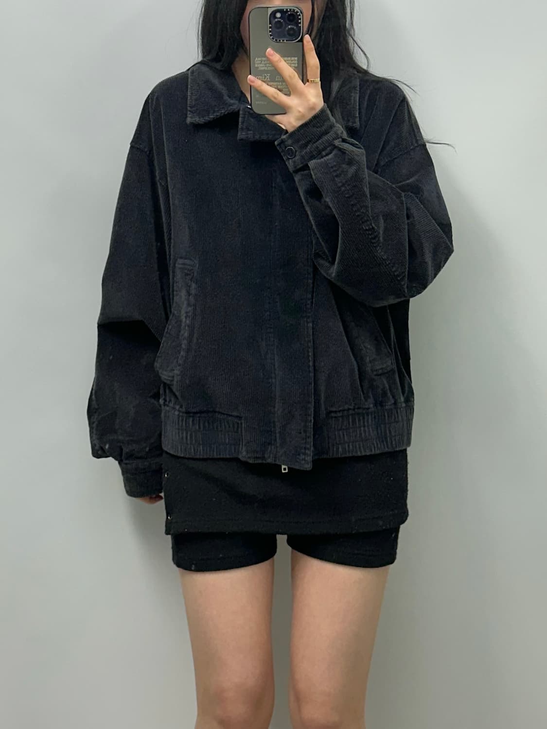 파르티멘토 네이비 코듀로이 블루종 자켓 상품이미지1