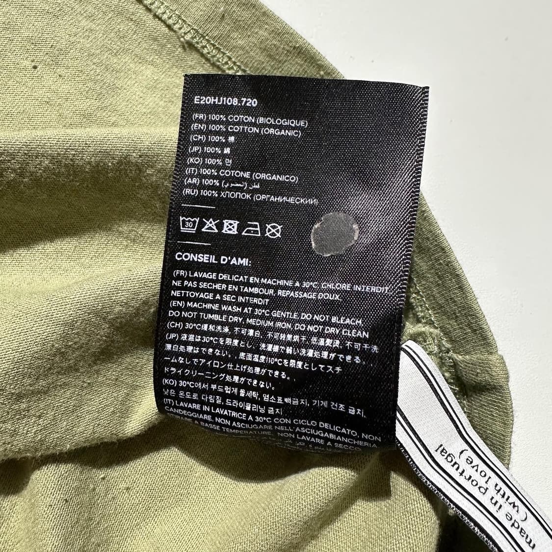 AMI 아미 20ss 하트 로고 반팔 티셔츠 상품이미지9