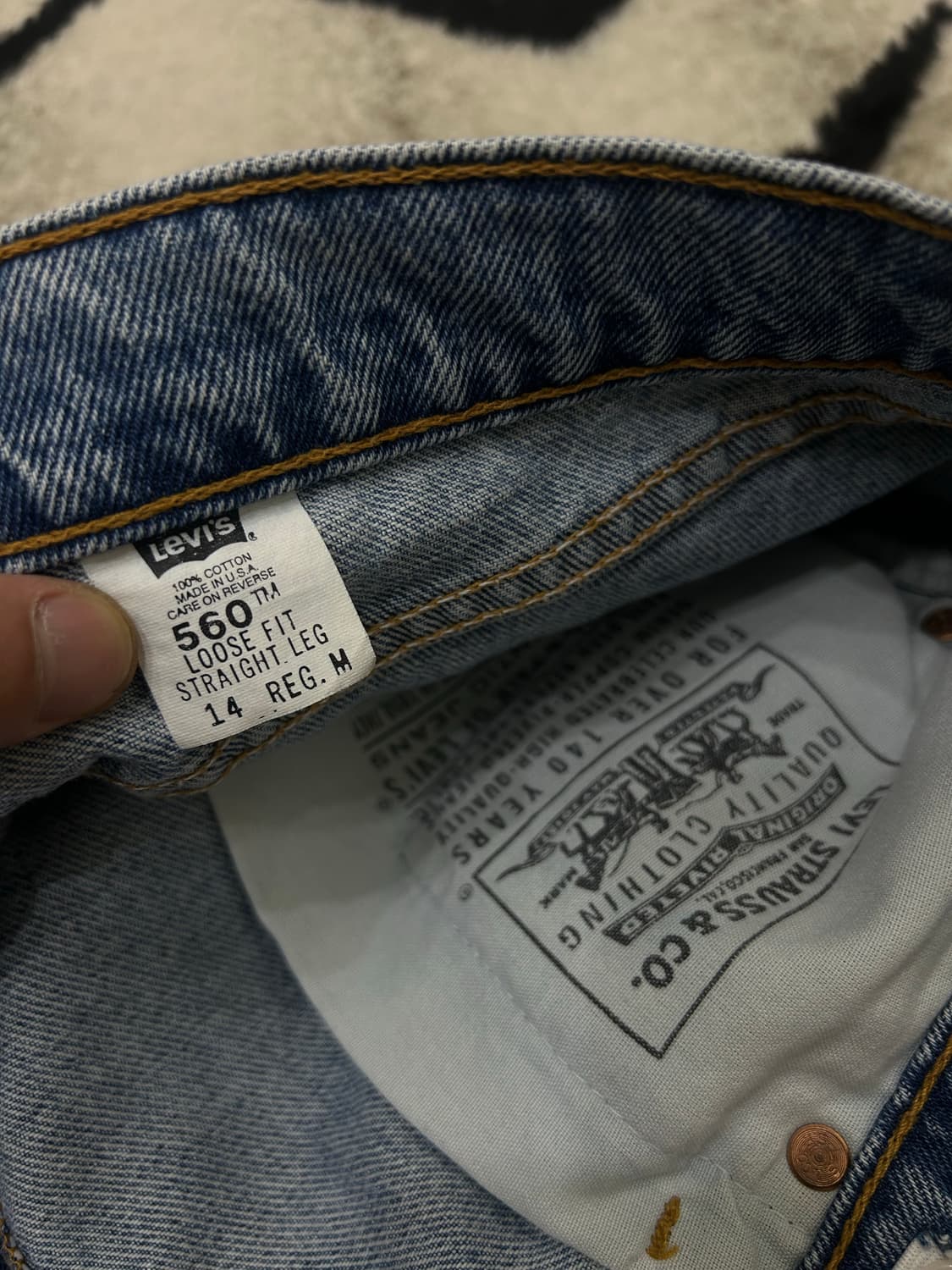 [M]리바이스560 USA 루즈핏 데님 반바지 상품이미지4