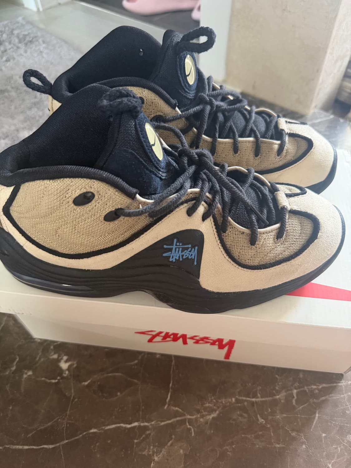 나이키 x 스투시 에어 페니 2 라탄 앤 라임스톤 275 상품이미지2