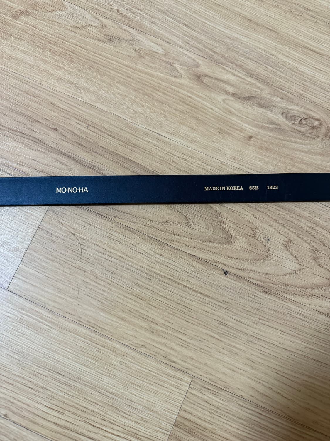 모노하 Monoha 크로커다일 블랙 벨트 85 상품이미지3