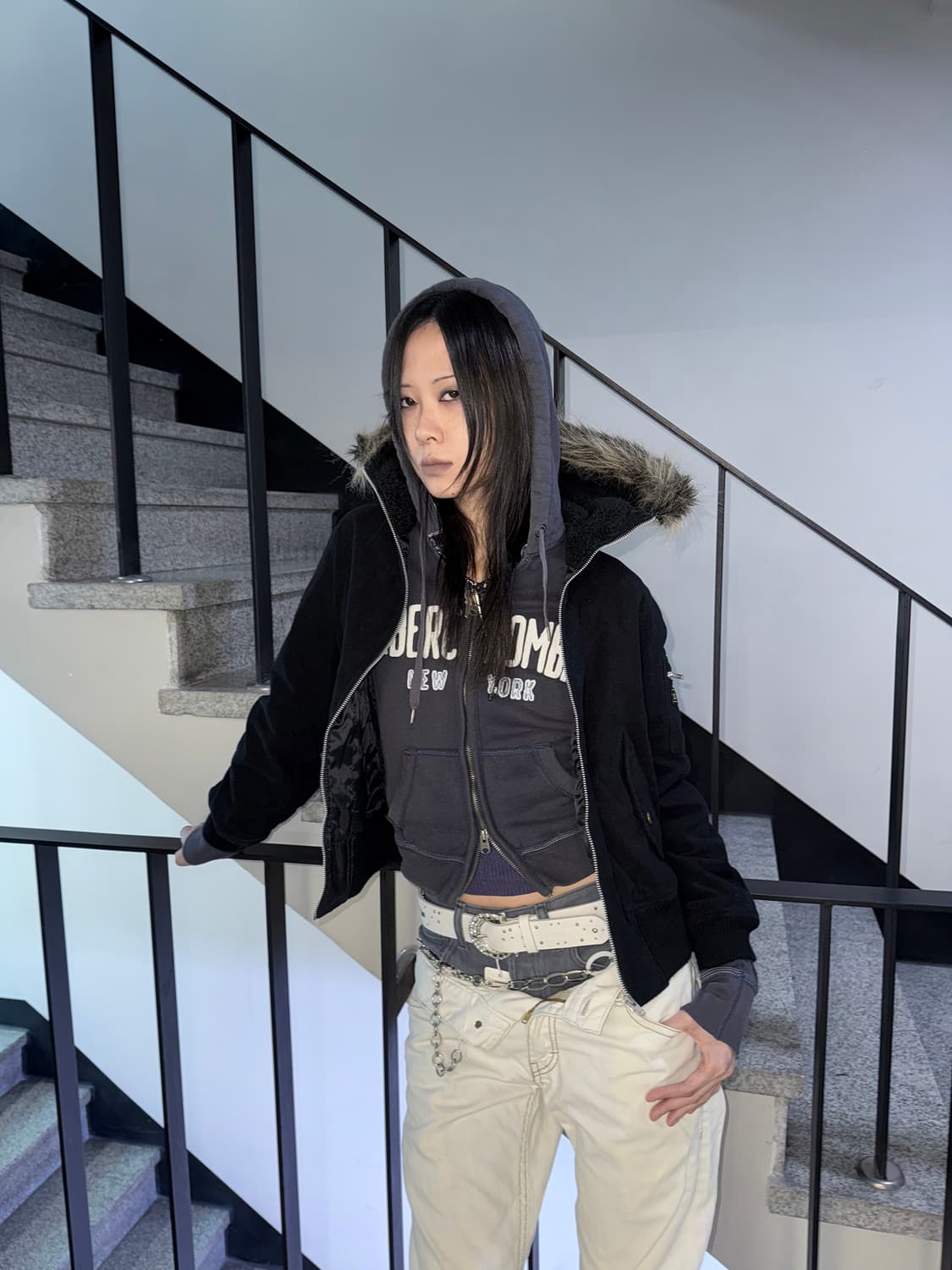 cropped parka 상품이미지1