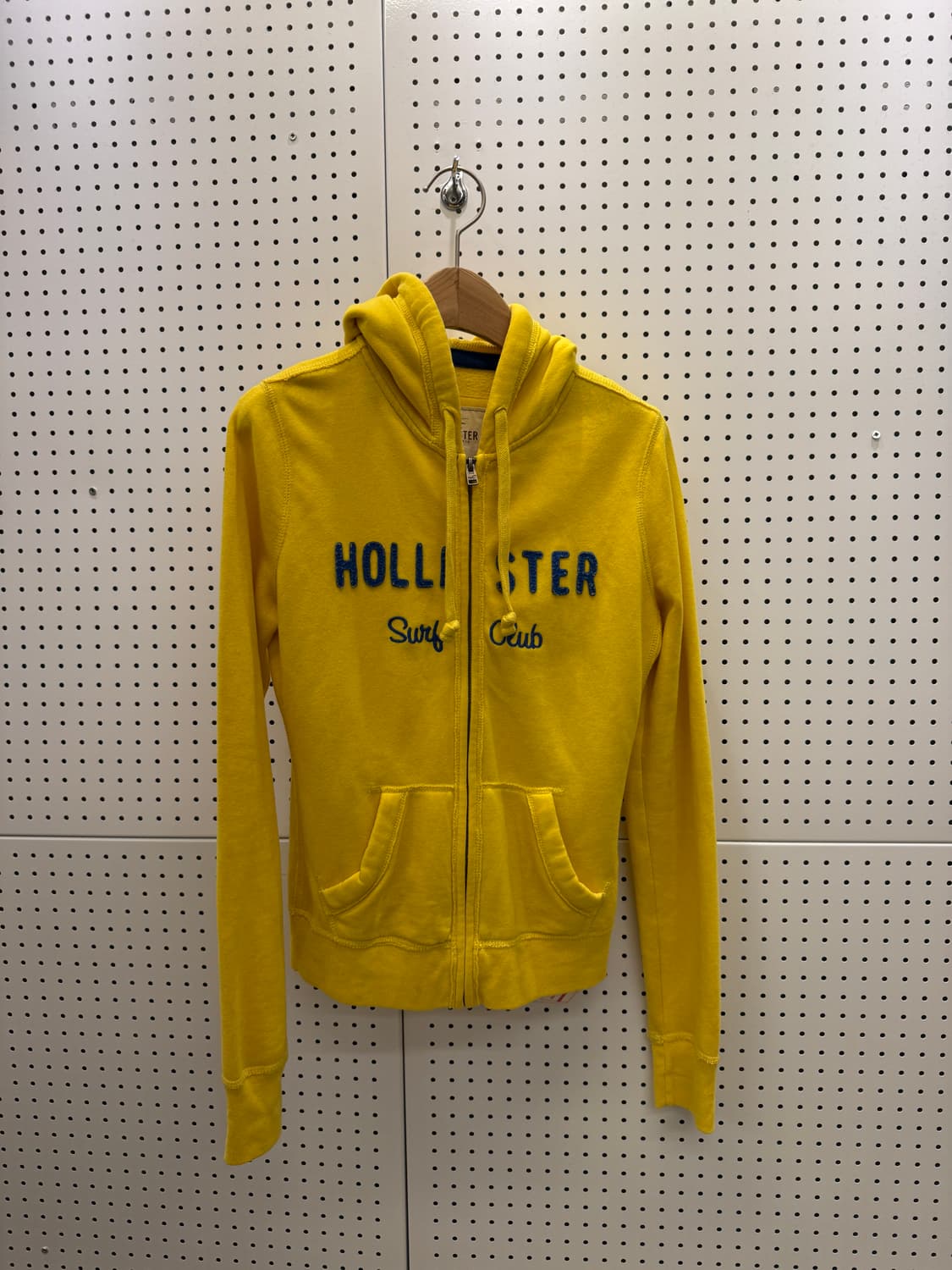 홀리스터 서프클럽 로고 옐로우 후드집업 U1424 상품이미지2