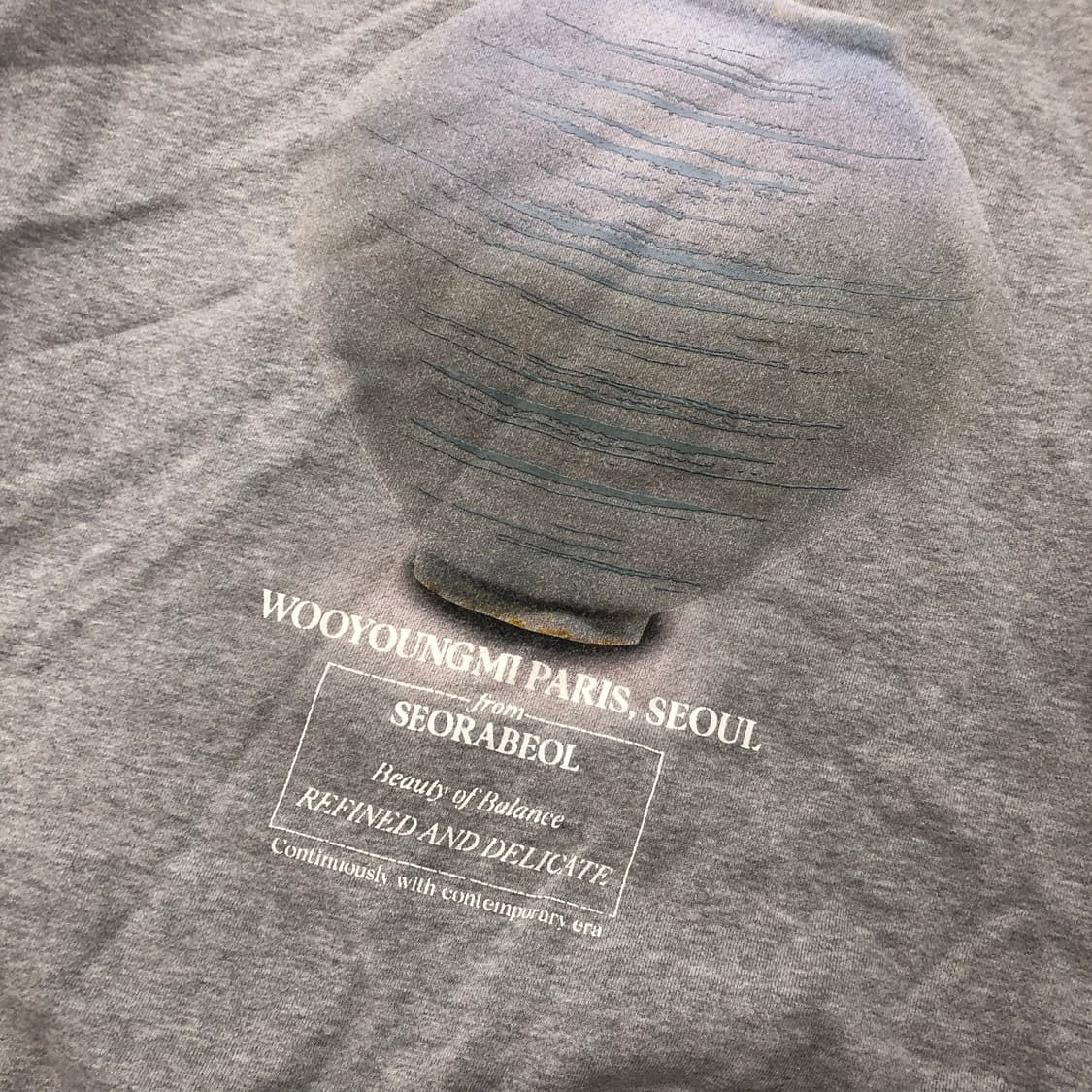 우영미 청자 백로고 맨투맨 스웻셔츠 23FW 상품이미지3