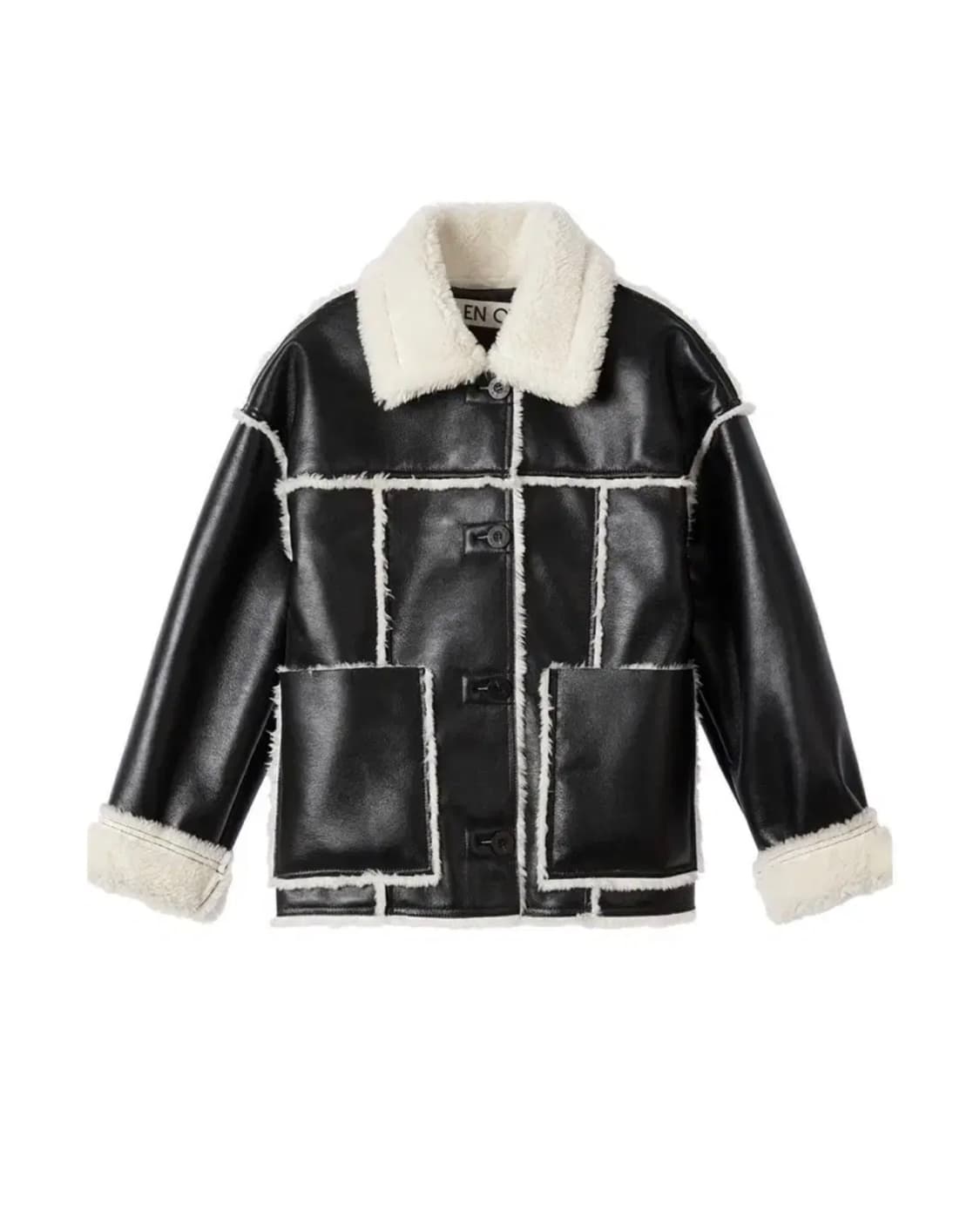 엔오르 가죽 무스탕 자켓 상품이미지1