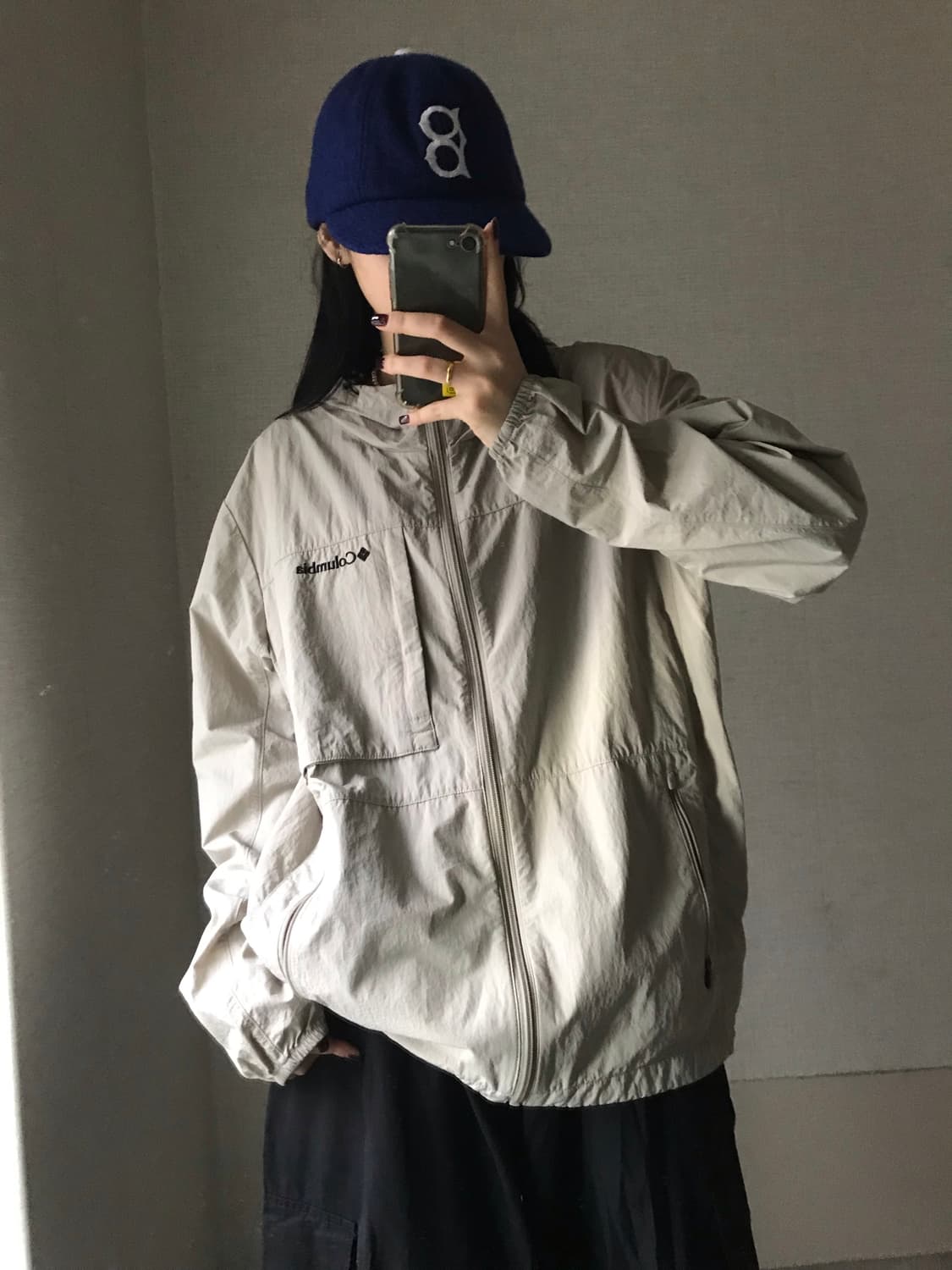 콜롬비아 베이지 바람막이 상품이미지1