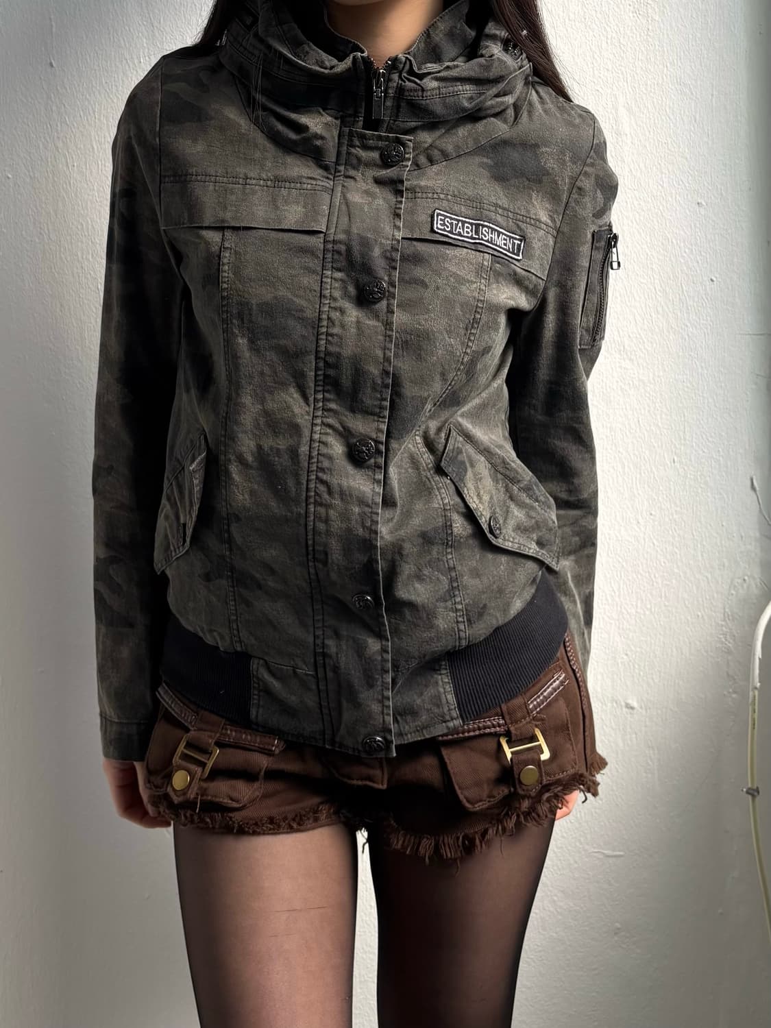 Vintage Camo High-Neck Jacket  상품이미지3