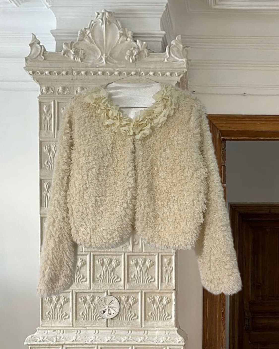  vintage flower fur cardigan 상품이미지9