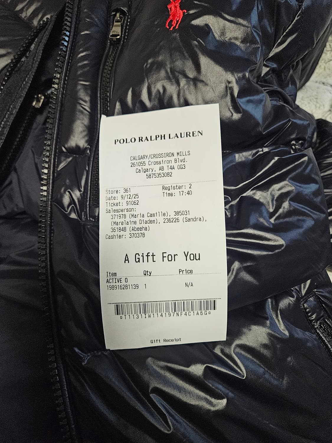 폴로 유광 패딩 m 상품이미지4