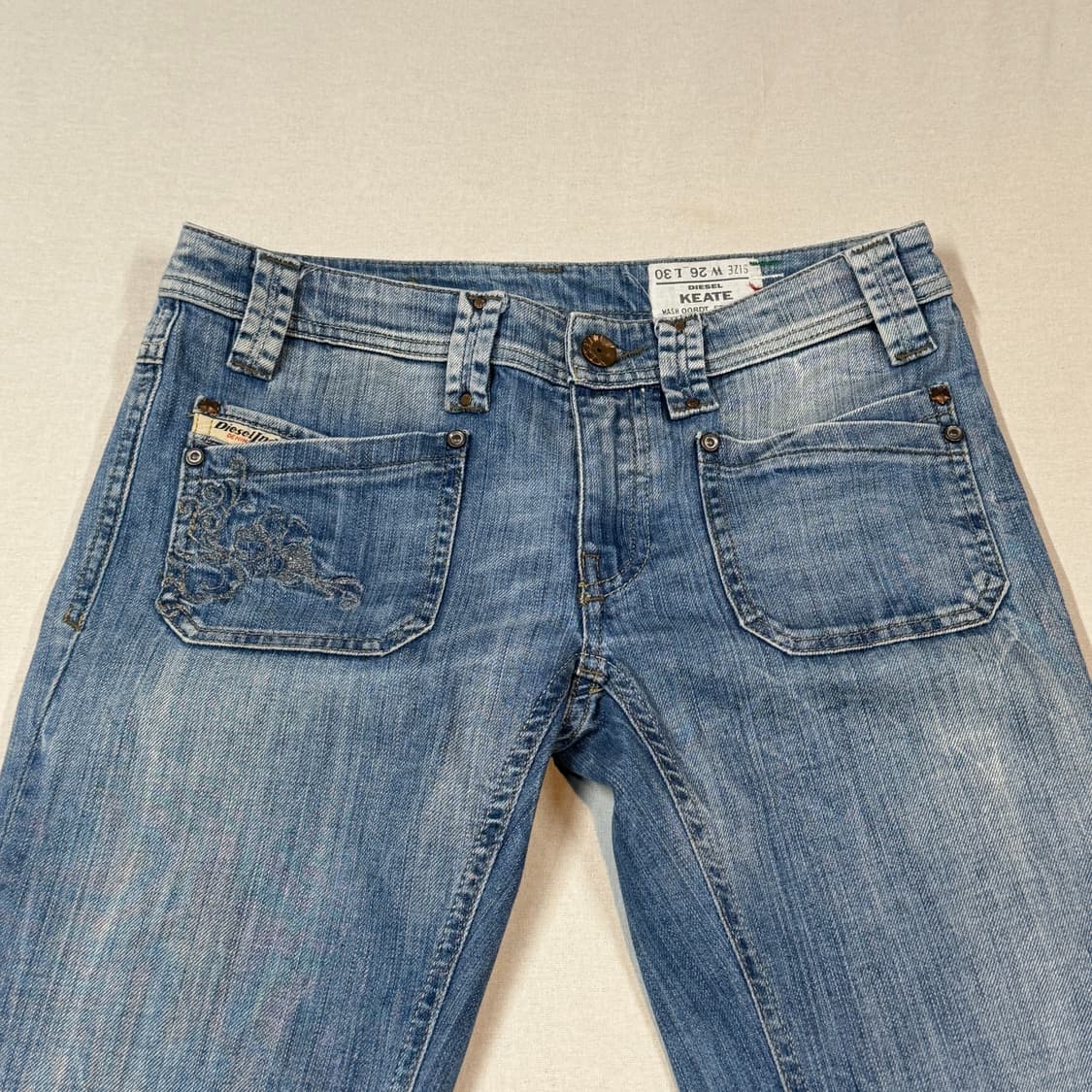 28inch) 디젤 DIESEL 로우라이즈 데님 청바지 KEATE 상품이미지6