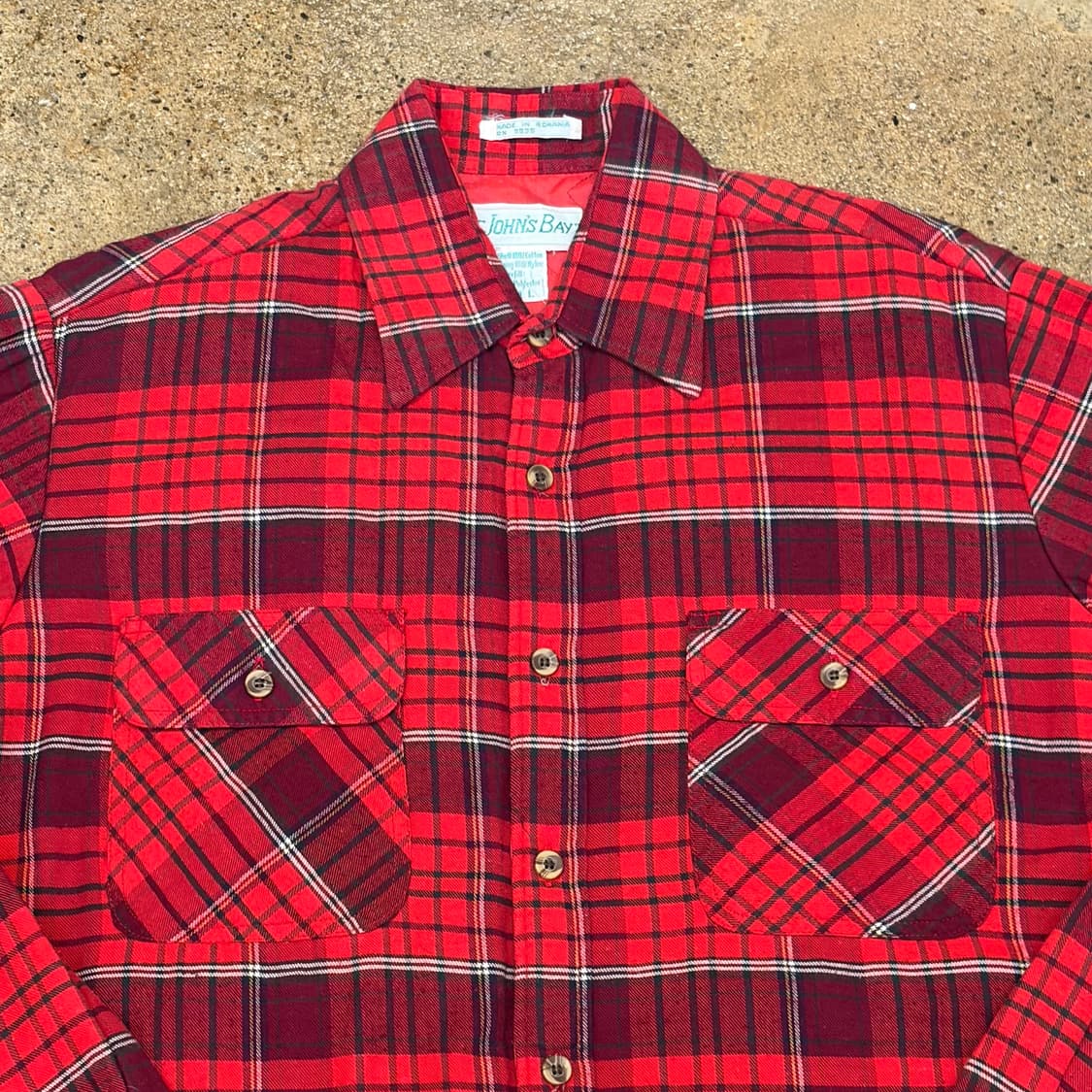 90s 미국 빈티지 에스티존스베이 패딩 체크셔츠 상품이미지3