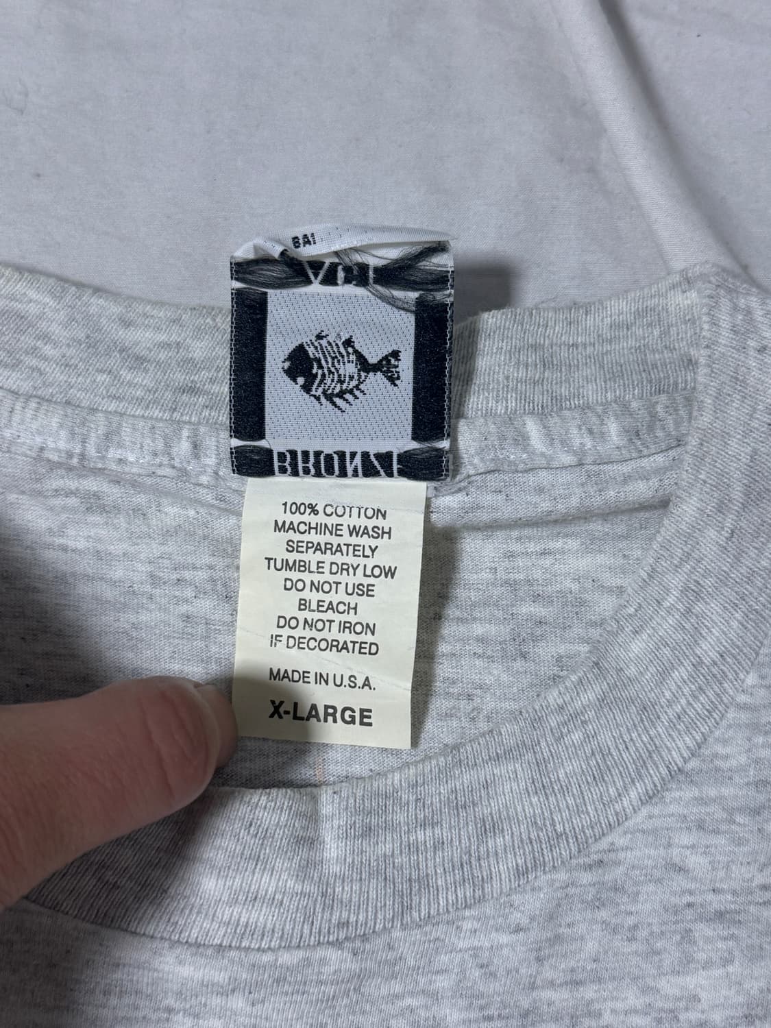 80s usa bronze age 피쉬본 프린트 티셔츠 스케이트보드 상품이미지9