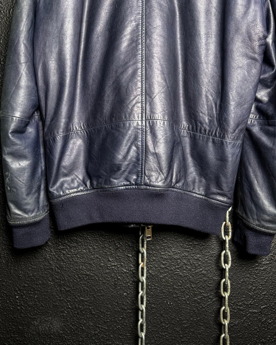 DIESEL – Hooded Leather Zip-Up Jacket  상품이미지9