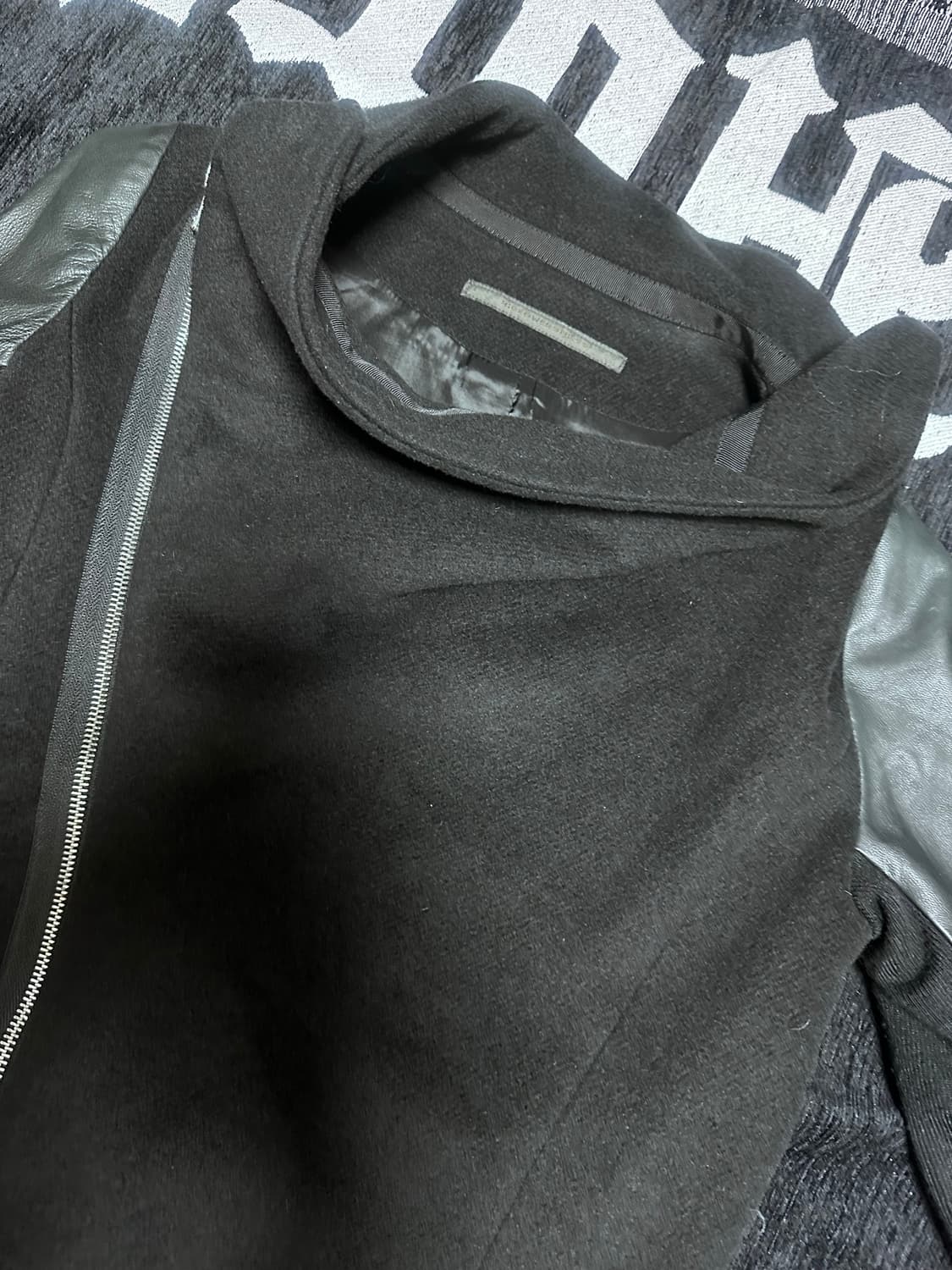 릭오웬스 릴리즈 울레더 코트 샘플 희귀 매물 상품이미지2