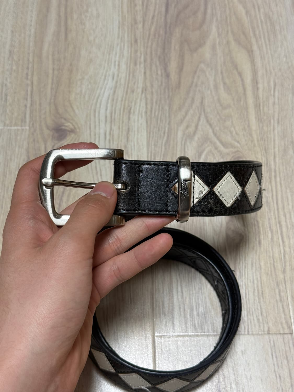 스투시 아가일 벨트 S/M 상품이미지4