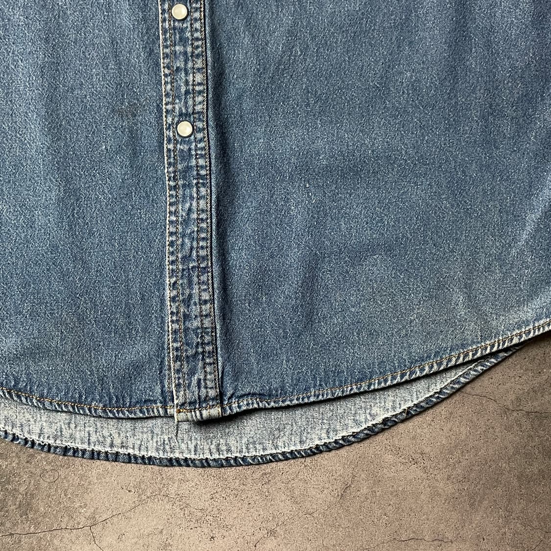 PLAINS WESTERN WEAR 빈티지 웨스턴 데님 셔츠 A00550 상품이미지4