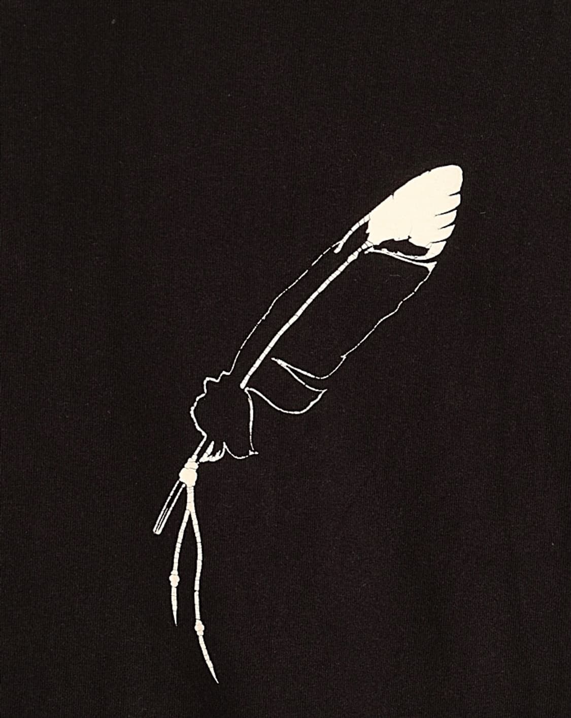 Acoustic Feather Print T-Shirts 상품이미지2