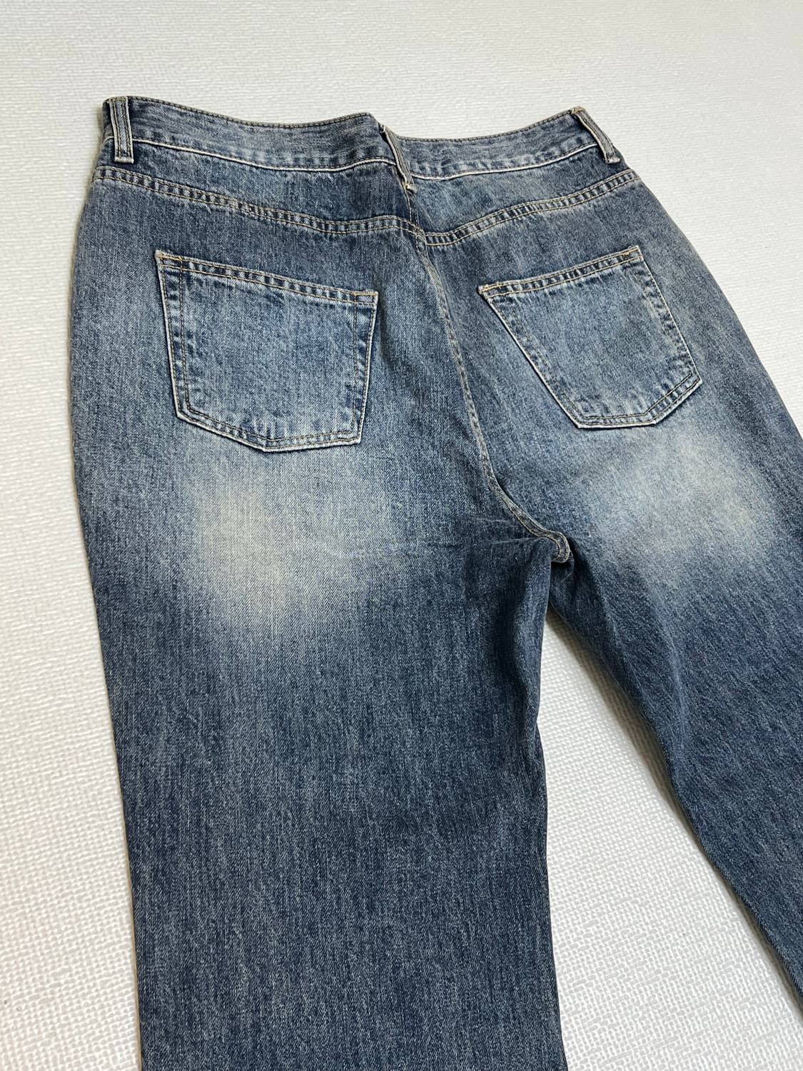 드윕 와이드부츠컷핏 워싱데님팬츠 M 상품이미지5