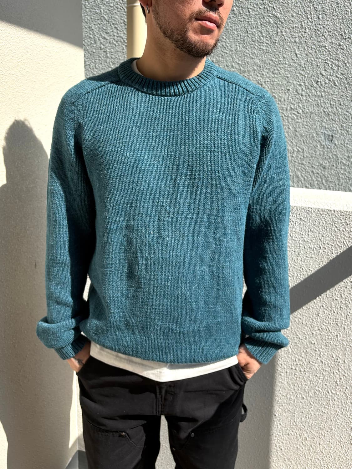 LLbean 라운드 니트 블루 (레어컬러) 상품이미지4