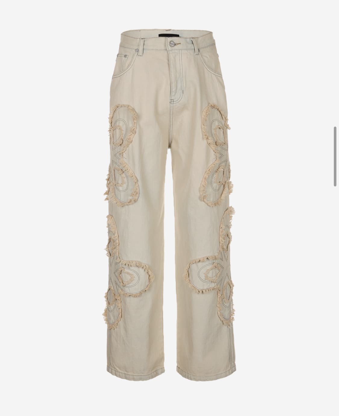 Surgery Clover Logo Patch Jeans Cream 상품이미지1