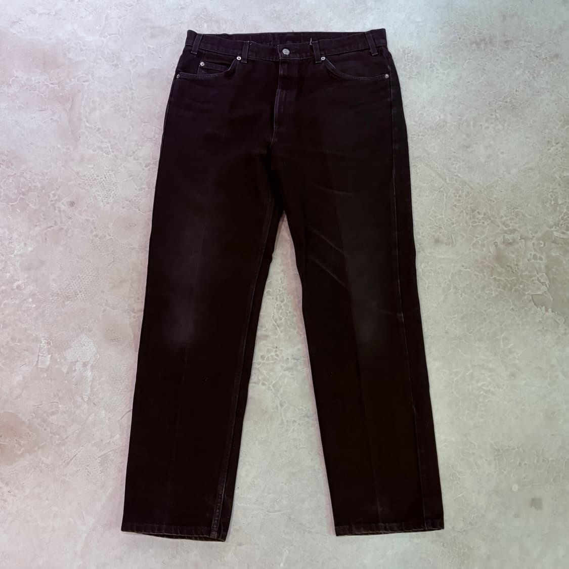 [38/32] USA 리바이스 505 오렌지탭 orange 흑청 블랙 상품이미지1