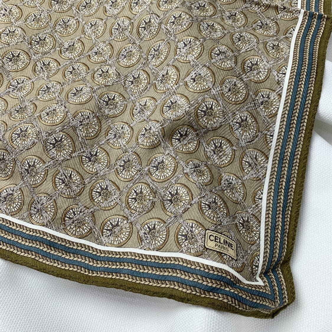 [정품] Celine 셀린느 패턴 빈티지 쁘띠스카프 손수건 상품이미지2