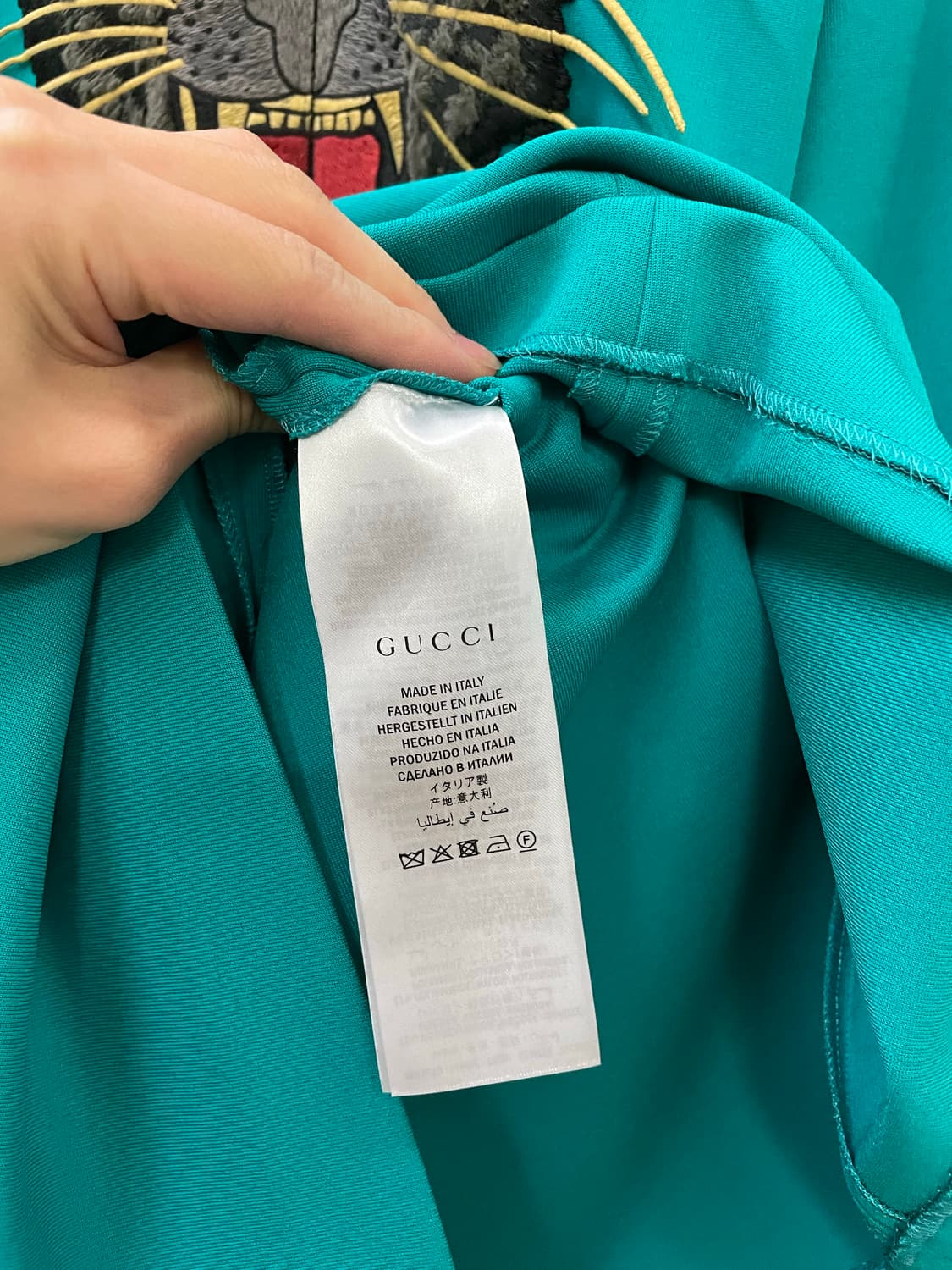 [새상품.정가400이상] GUCCI Ruffled Dress -Mint 상품이미지3