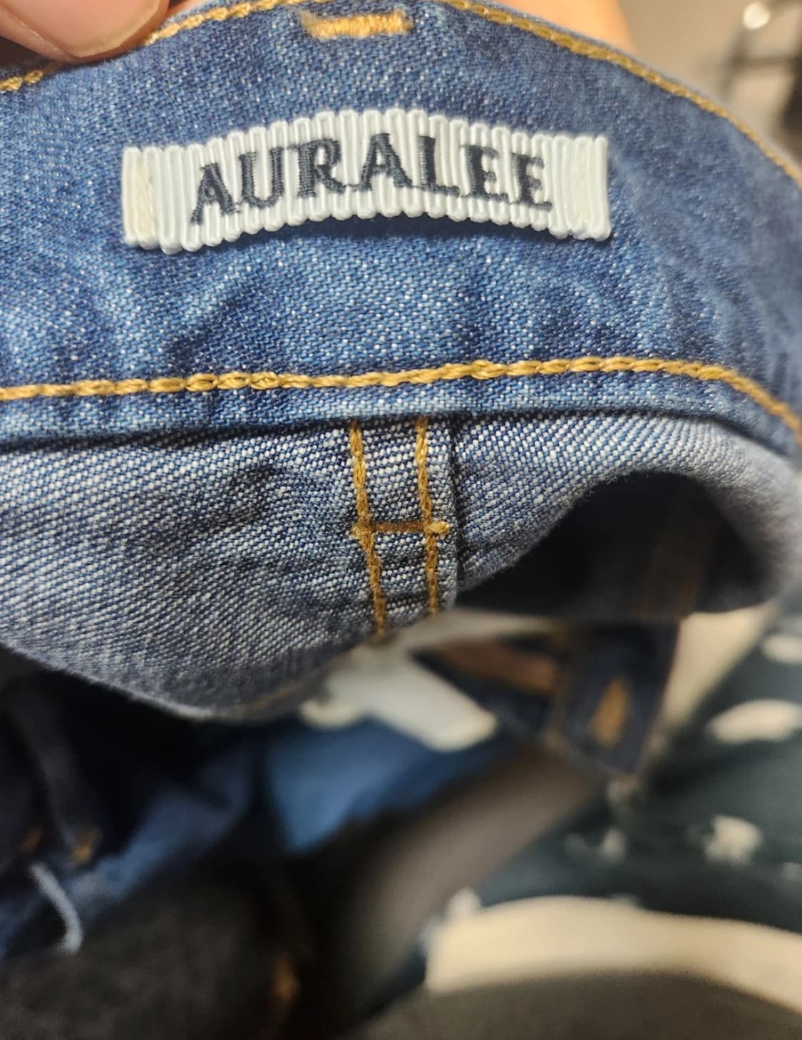 오라리 25ss 데님 와이드 팬츠 상품이미지2