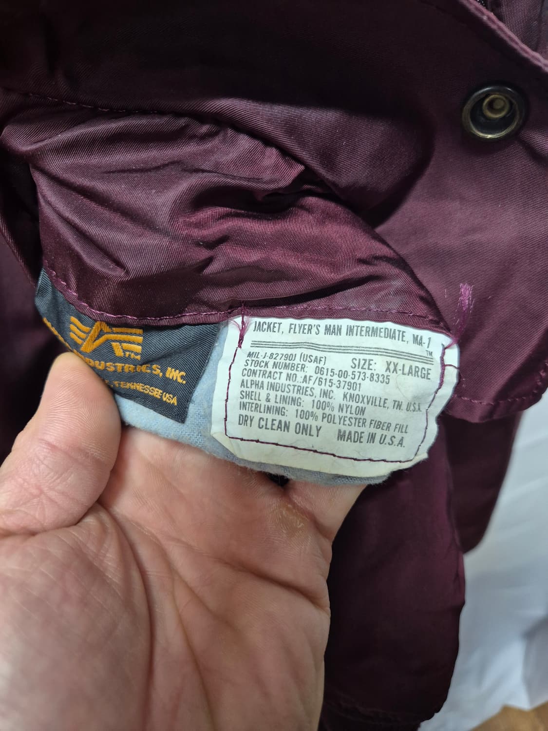 알파 ma-1  자켓 상품이미지4