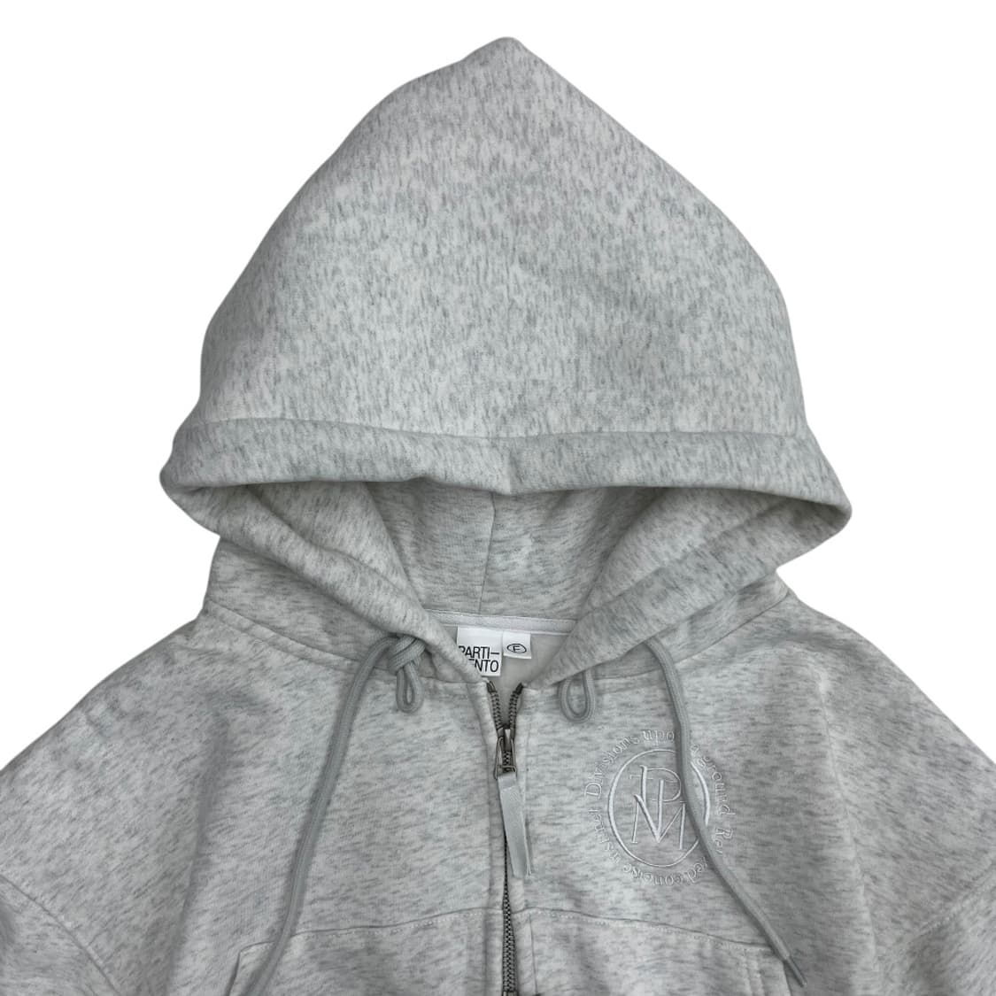 파르티멘토 백멜란지 크롭 투웨이 후드집업 상품이미지4