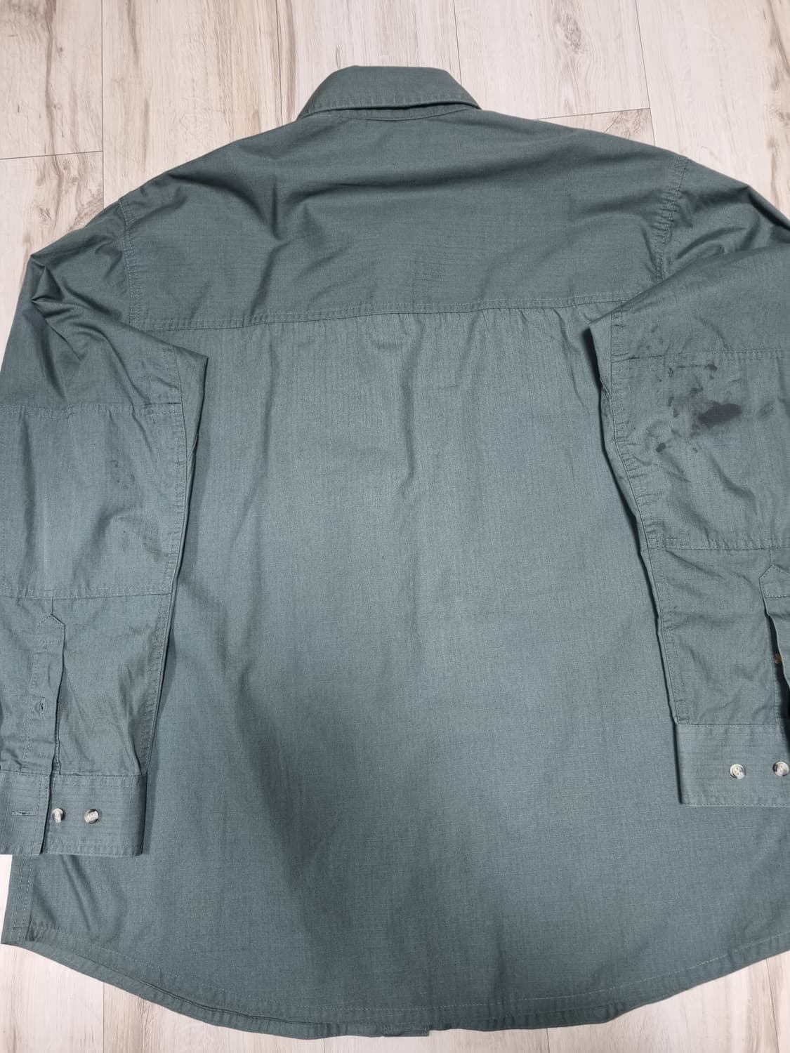 칼하트 FR 견장 카키 워크셔츠 XXL 상품이미지4