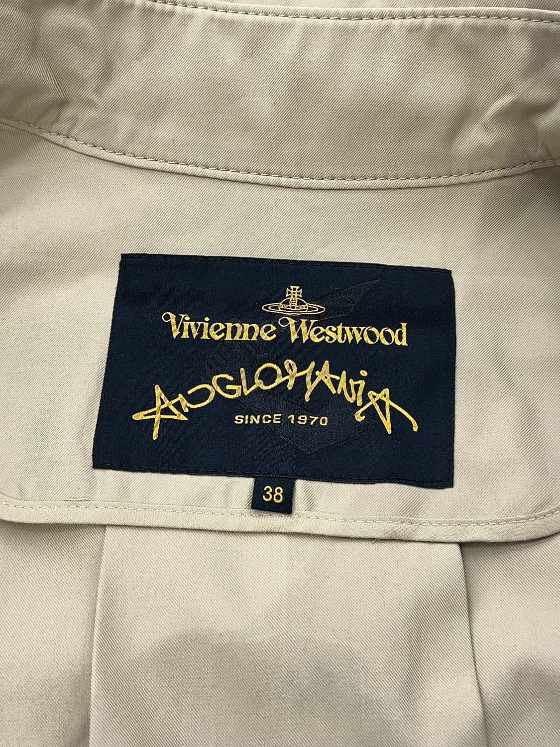 비비안 웨스트우드 앵글로마니아 베이지 타탄 나폴리 트렌치 맥 코트 상품이미지7