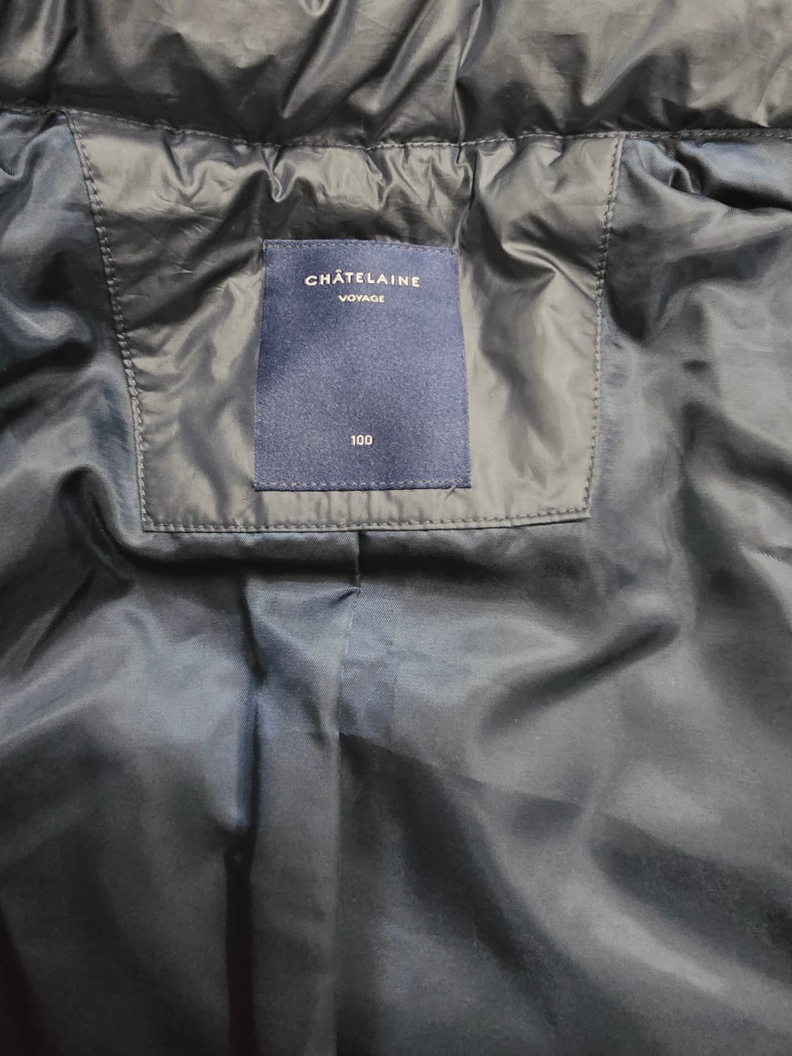 샤트렌 네이비 롱 다운패딩 코트100 상품이미지8