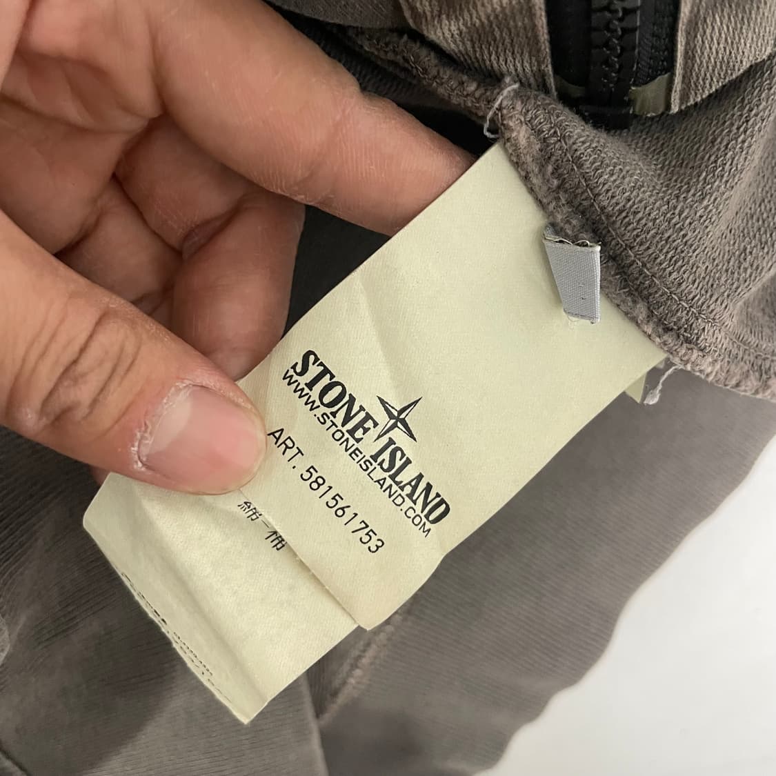 스톤아일랜드 피그먼트 워싱 와펜 후드집업 상품이미지7