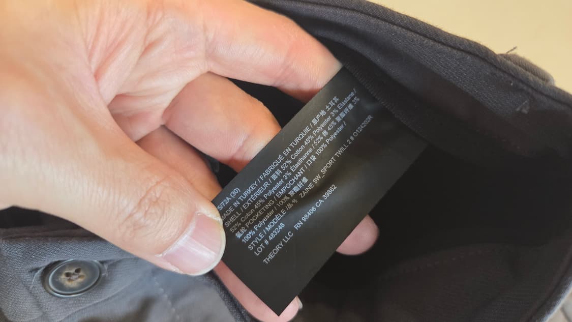 띠어리 Zaine SW Sport Twill 제인 슬랙스 팬츠 상품이미지6