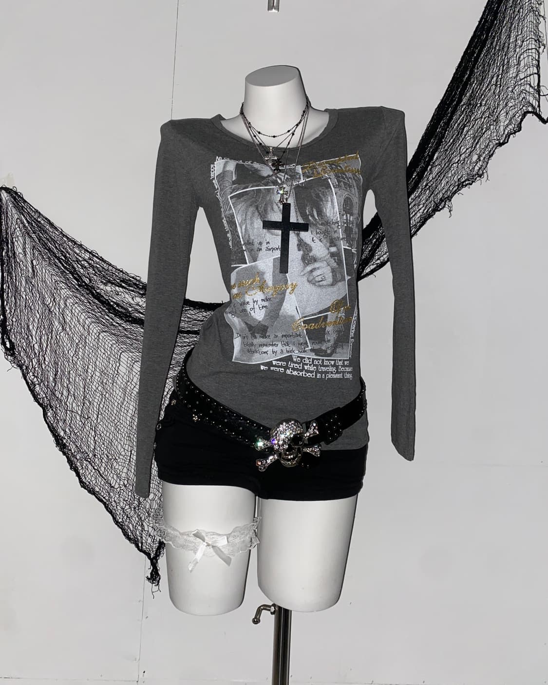 ꒰ঌ 펑투케 골드 글리터 롱슬리브 ໒꒱ 상품이미지1