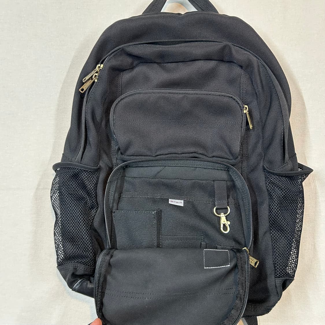 칼하트 멀티 포켓 백팩 가방 블랙 상품이미지3