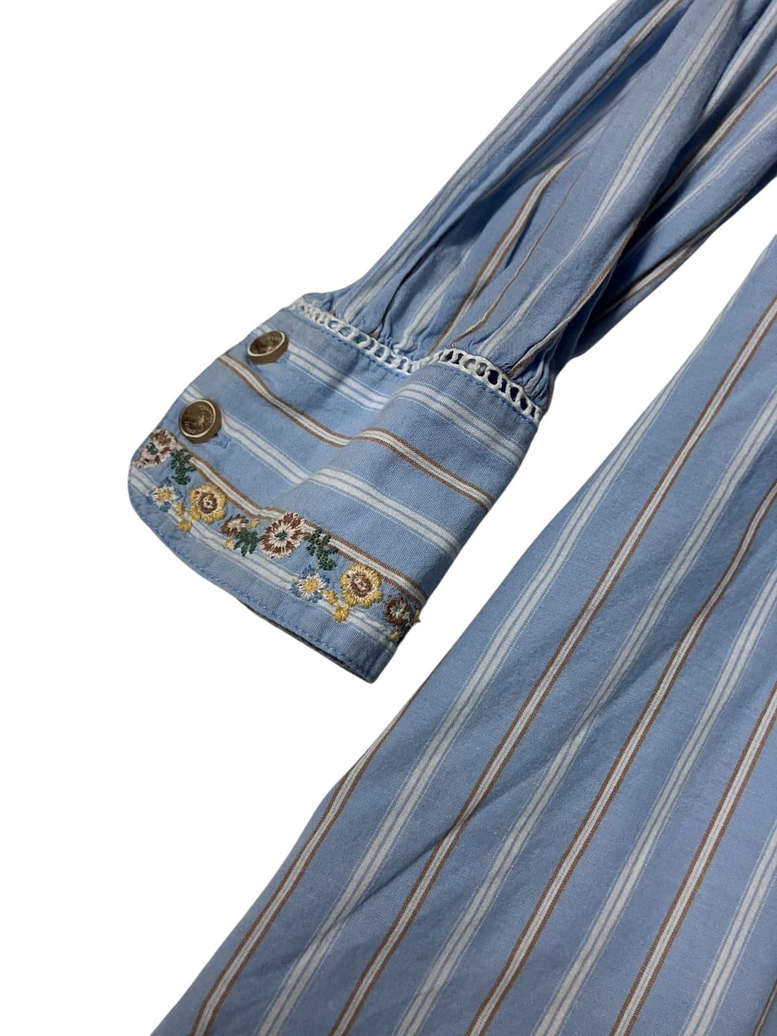 써스데이 아일랜드 보헤미안 자수 롱 원피스 S 상품이미지8