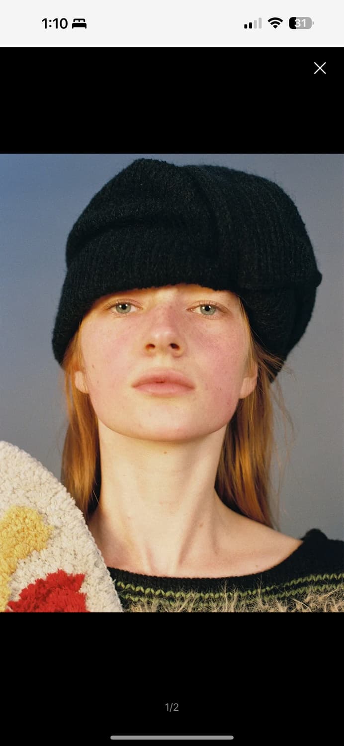 어썸니즈 터번 햇 - 블랙 거의 새상품 상품이미지1