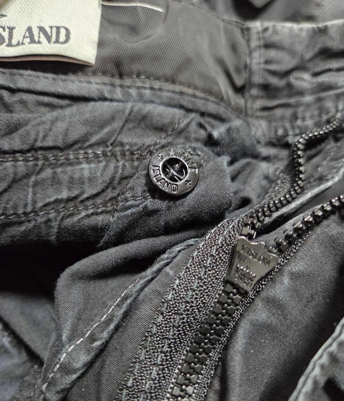 스톤아일랜드 가먼트다잉 크롭 카고 조거팬츠 상품이미지7
