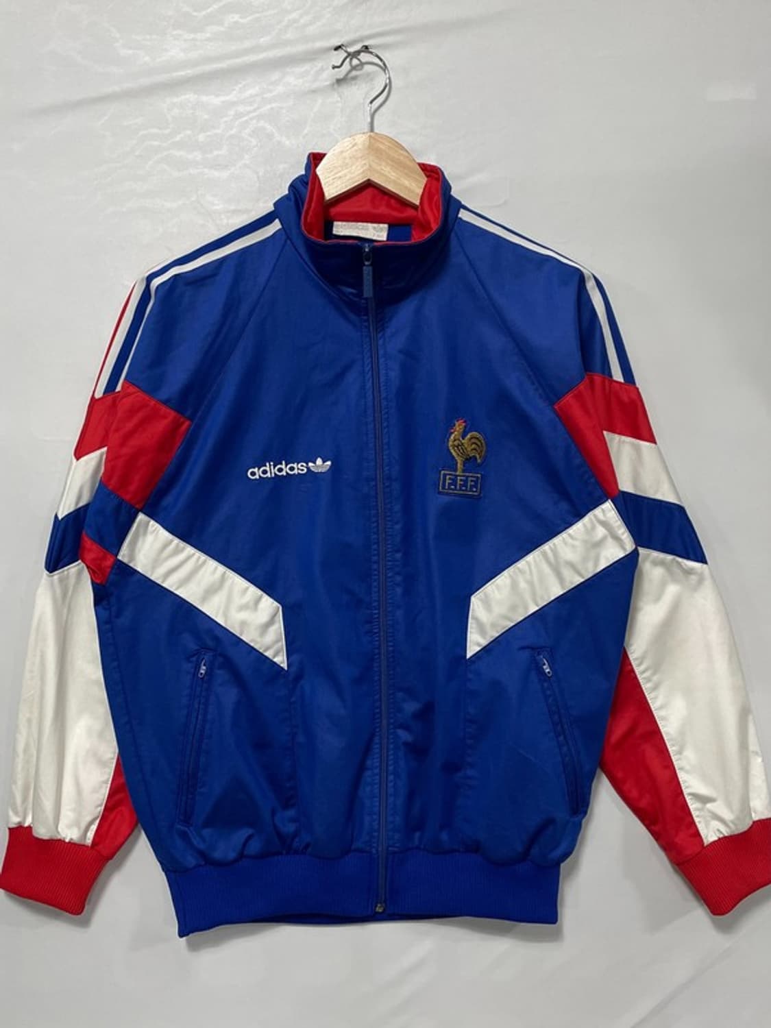 아디다스 프랑스 90's 올드스쿨 배색 트랙탑 져지 상품이미지1