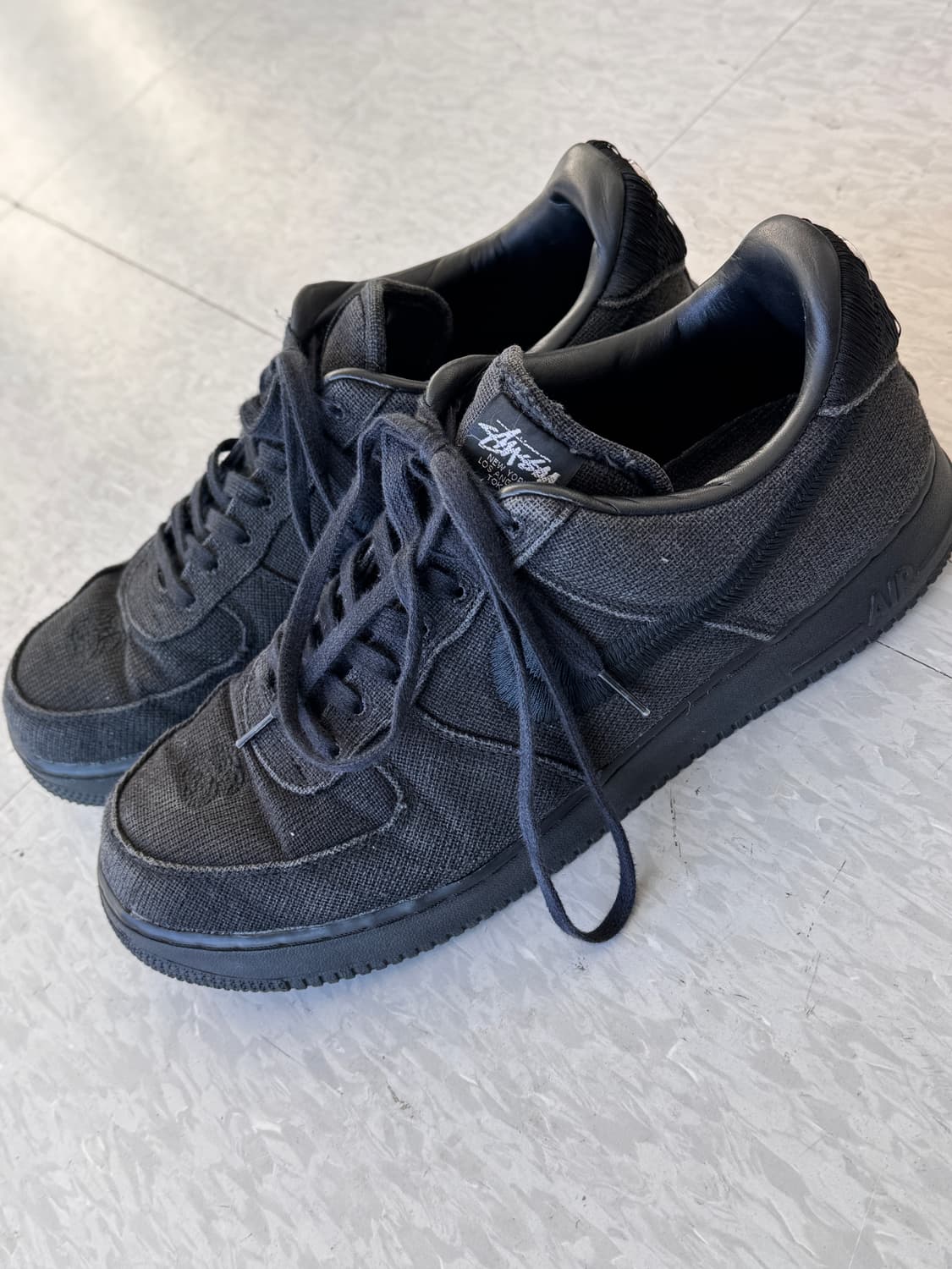 나이키 x 스투시 에어포스 로우 포실 블랙 295 상품이미지7