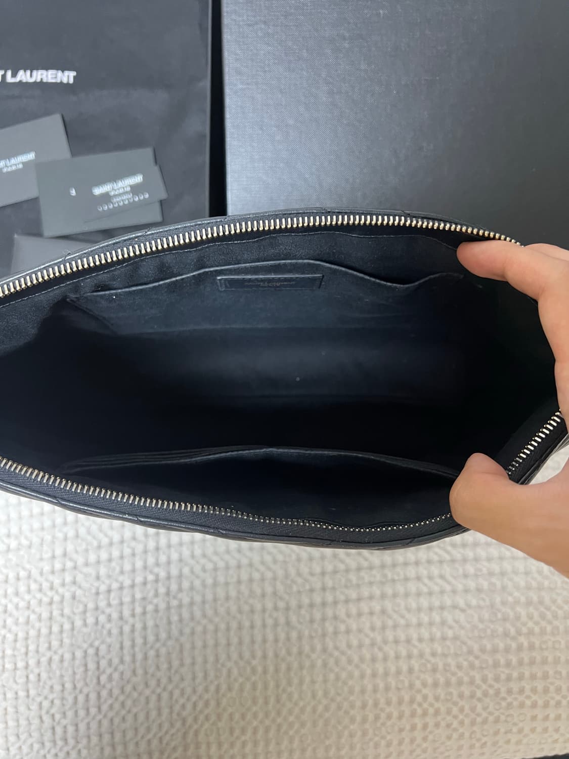 (스트랩 포함 풀구성) 입생로랑 마틀라세 클러치백 상품이미지6