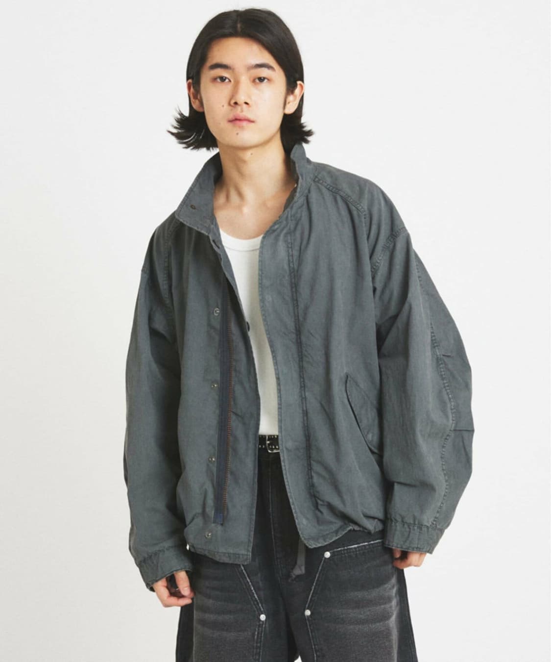 (새제품)저널스탠다드 M65 숏 모드 가먼트 다이(그레이/L) 25FW 상품이미지9