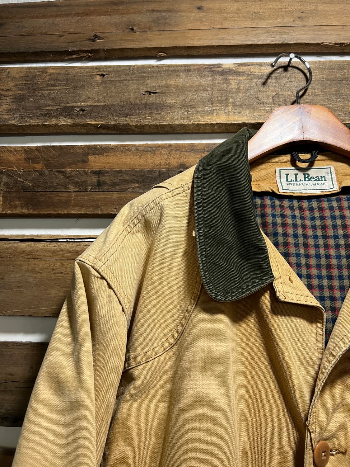 [2XL]90's 엘엘빈 USA 프리마로프트 라이닝 브라운 헌팅 자켓 상품이미지3