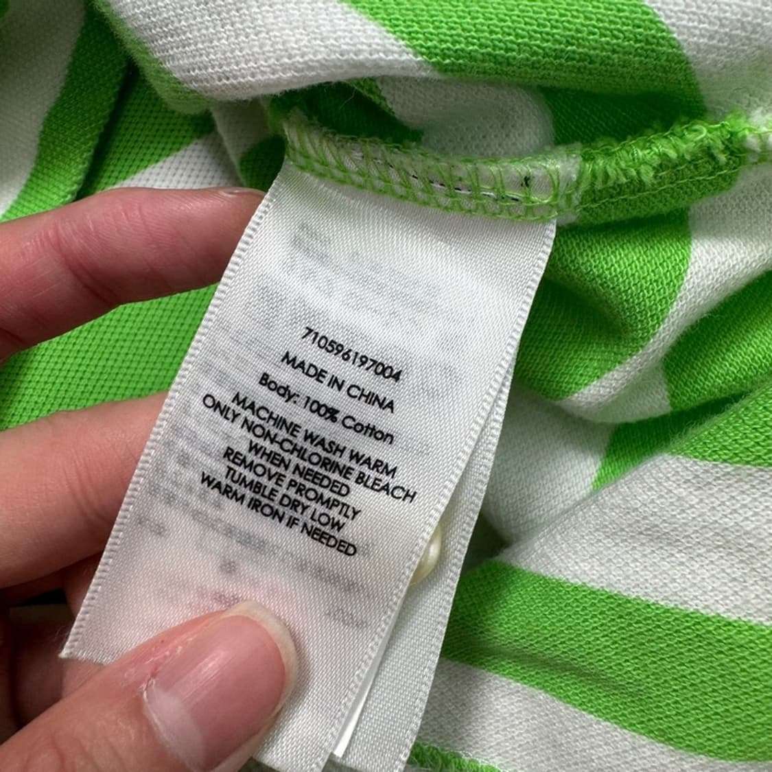 RALPH LAUREN PK 스트라이프 반팔 그린 M 상품이미지6